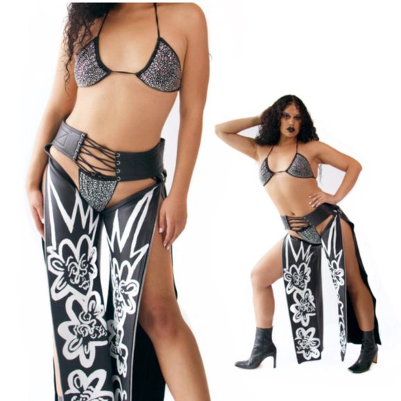 DxS Riders Leather Chaps - Picture 3 of 3